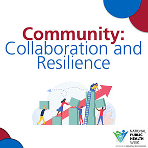 Community: Collaboration and Resilience, people building an upward graph together