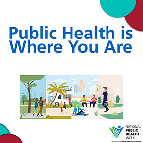 Public Health is Where You Are three community scenes